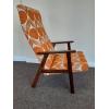 Danish teak high back chair